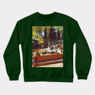 Cozy Autumn Park Garden Crewneck Sweatshirt